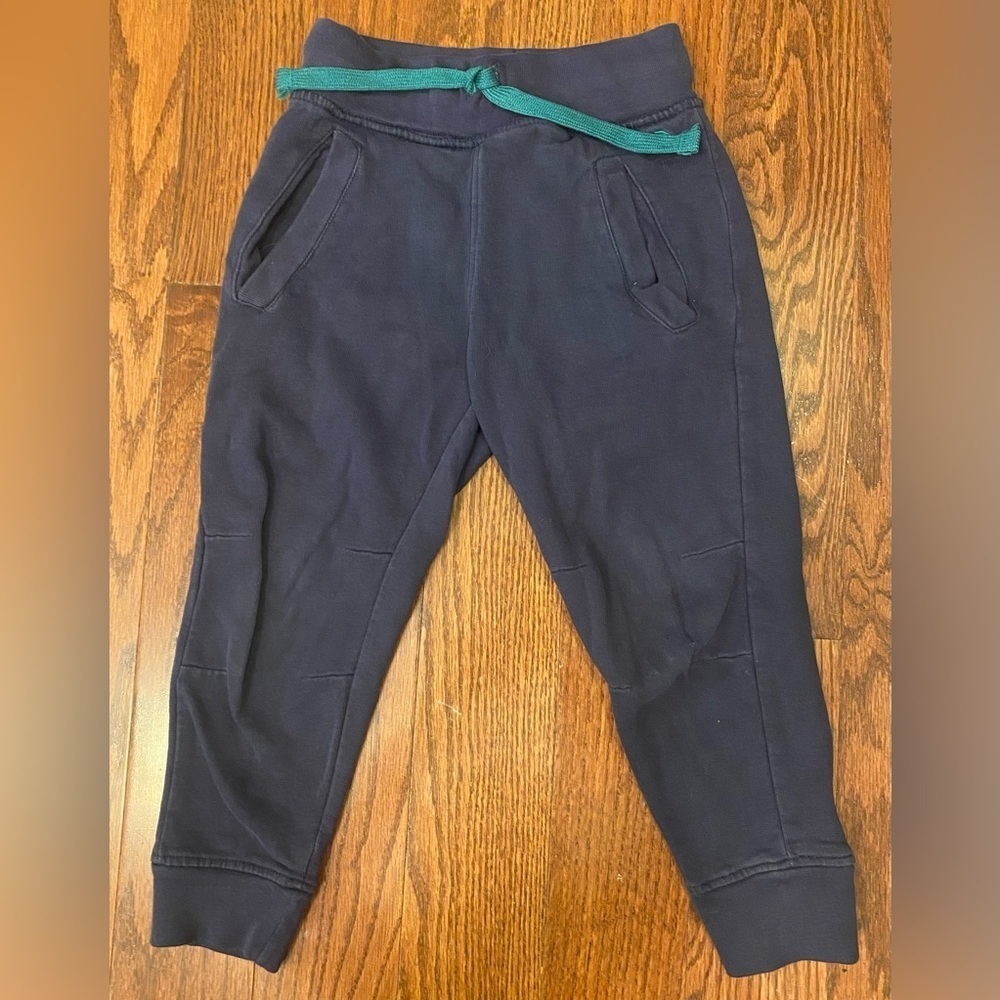 Tommy Bahama Boys Joggers Size XS/4 Blue Pockets Drawstring Embroidered Logo